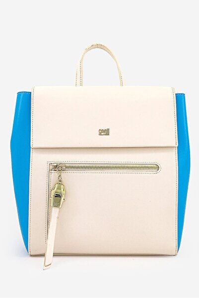 Cavalli Class Women Brand Logo Backpacks 25.5 L x 30 H x 12 W cm, White and L...