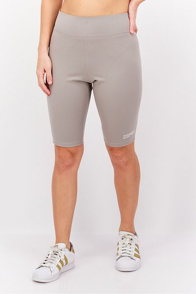 Esprit Women Tight Fit Pull-on Cycling Shorts, Light Grey