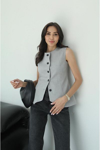 Havoş Light Gray Carine Vest