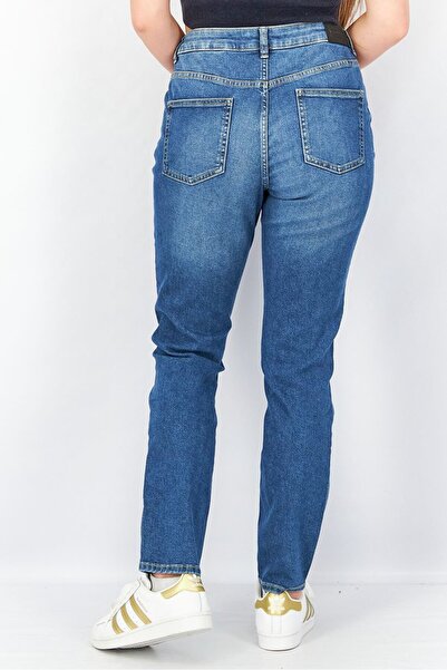 Tchibo Women Slim Fit Washed Mid Rise Jeans, Blue