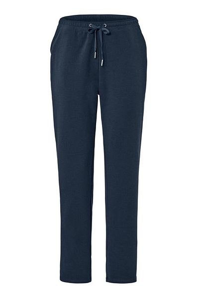 Tchibo Women Regular Fit Solid Trouser Pants, Navy