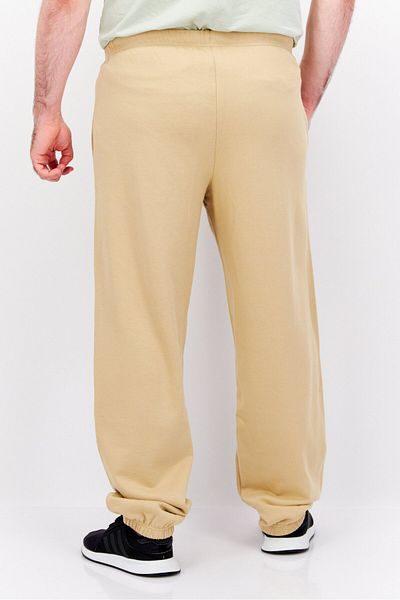 Esprit Men Regular Fit Brand Logo Sweatpants, Tan