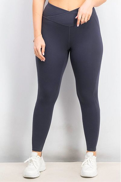 Tchibo Women Regular Fit Pull On Leggings, Grey