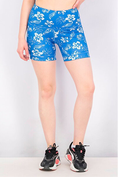 Max Studio Women Sportswear Fit Biker Shorts, Blue