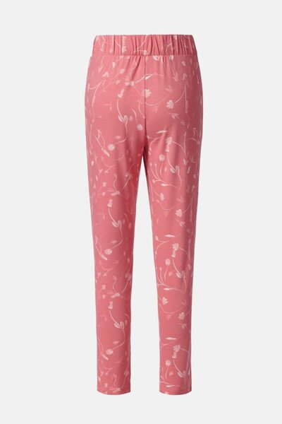 Tchibo Women Allover Print Drawstring Pajama Pants, Coral