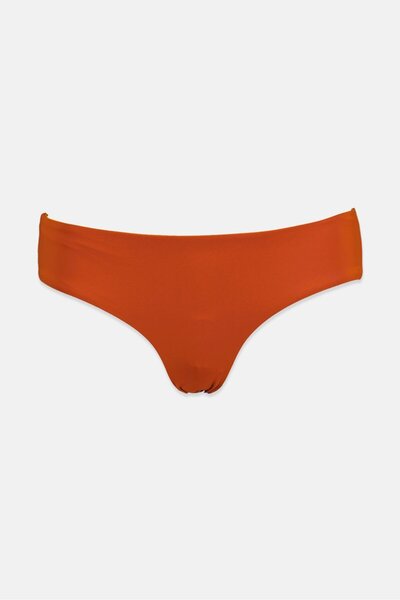 Women'secret Women Plain Reversible Pull On Bikini Bottom, Orange