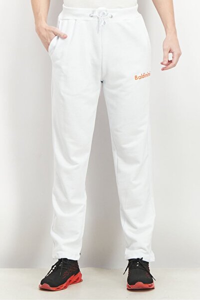 Baldinini Men Regular Fit Brand Logo Sweatpants, White
