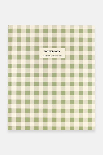 Muy Mucho دفتر ملاحظات 120 ورقة، لون زيتوني