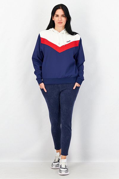 Fila Women Sportswear Fit Long Sleeve Bosa Cropped Hoody, Medieval Blue