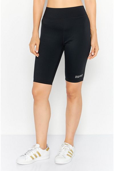 Esprit Women Tight Fit Pull-on Cycling Shorts, Black