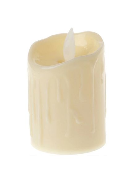kapsulavm Flame Led Candle Moving Flame Appearance Decorative Candle - Set of 3 (Medium Size)