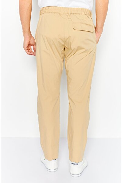 Esprit Men Slim Fit Stretchable Solid Chino Pants, Beige