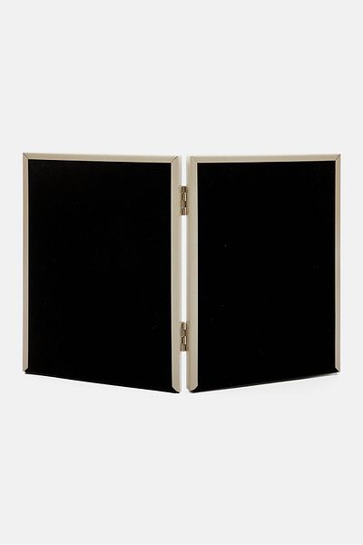 Muy Mucho Double Metal Frame 30 x 20 x 1 W cm, Off White