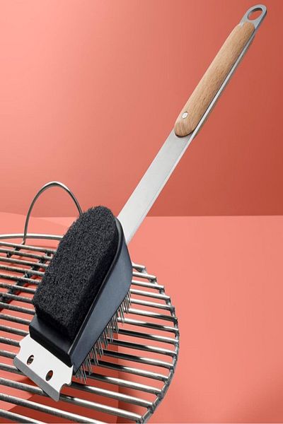 Tchibo Stainless Steel Cleaning Brush, Silver