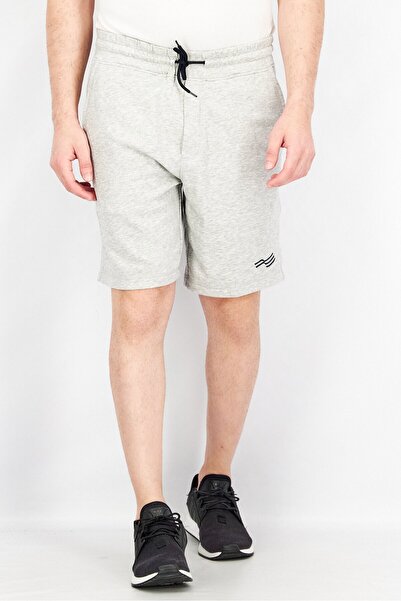 Perry Ellis Men Drawstring Basic Short, Light Grey