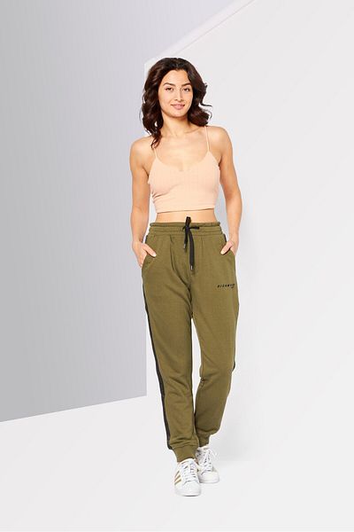John Richmond Women Sportswear Fit Brand Logo Training Sweatpants, Green