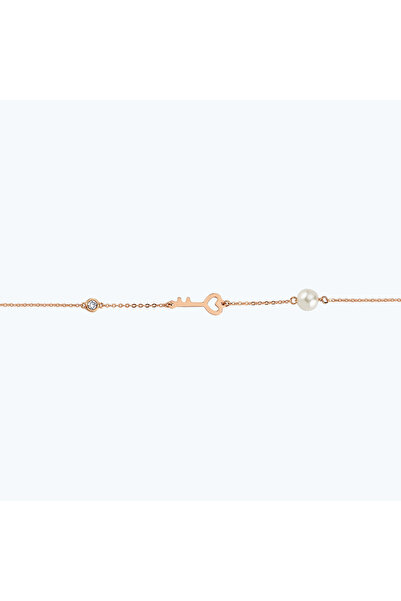 Altınbaş Pırlanta Incili Anahtar Bileklik