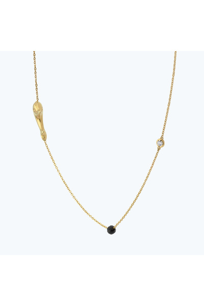 Altınbaş Pırlanta Spinel Taşlı Yunus Kolye