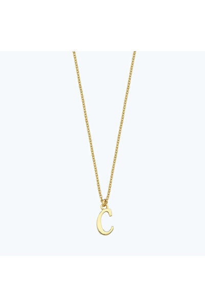 Altınbaş Altın C Harfi Kolye