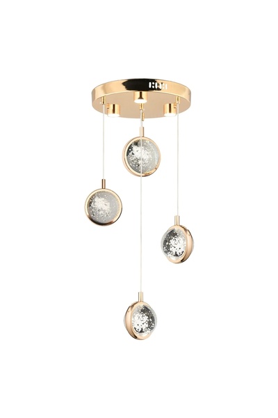 LADCO AYDINLATMA A-628-4YG DÖRTLÜ YUVARLAK AVİZE