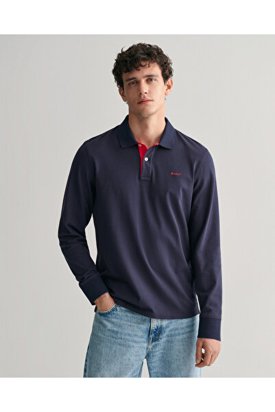 Gant Erkek Lacivert Regular Fit Polo