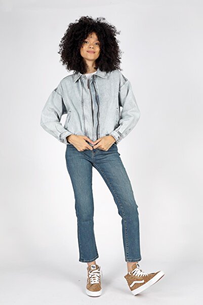 Lee Cooper Μπλε γυναικείο τζιν μπουφάν 251 LCF 131002 VERTI 1 DENIM