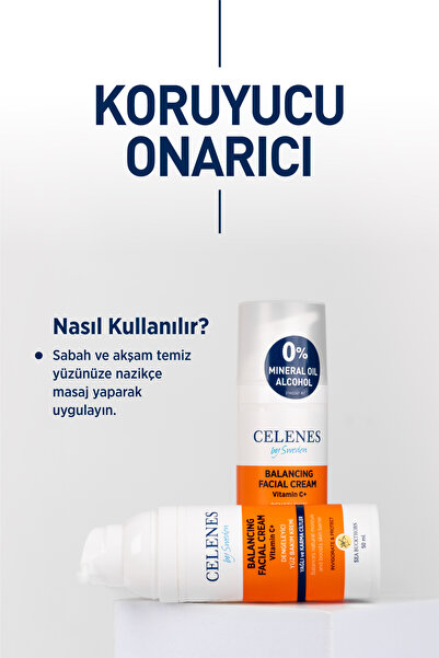 Celenes Sea Buckthorn Dengeleyici Yüz Kremi Yağlı ve Karma Ciltler 50 ml