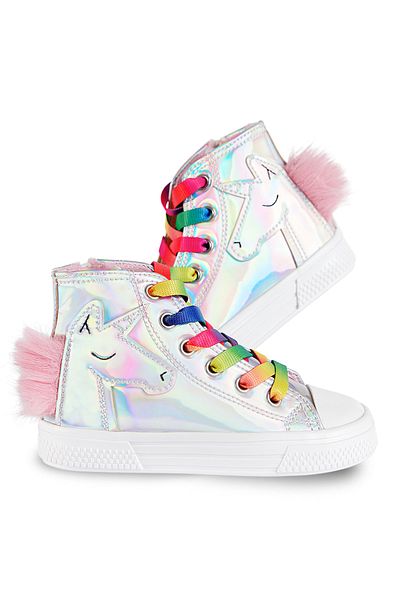 Denokids Einhorn Hologramm Mädchen Sneakers