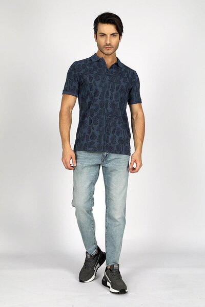 Lee Cooper London Normal Waist Tight Tapered Cut Shrinkable Leg Blue Men's Je...