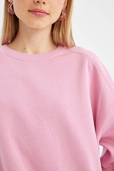 DeFacto Pink Women's Sweatshirt - A4177Ax/Pn450