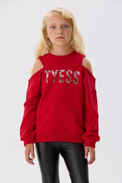 Tyess Bg Store Girls' Red Sweatshirt