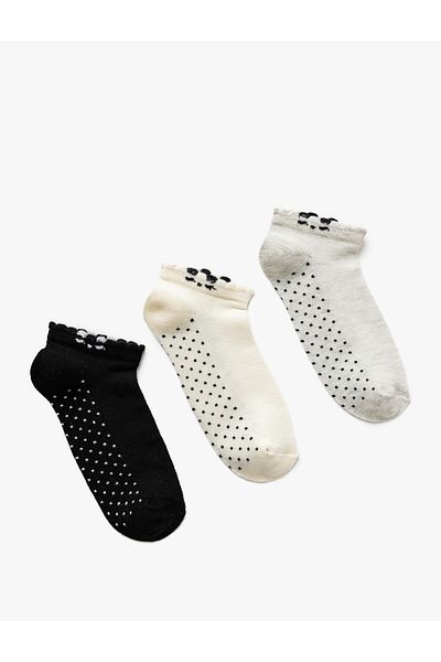 Koton Set de 3 șosete cu buline - Multicolor