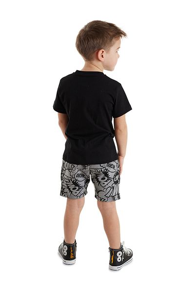 Denokids طقم شورت تي شيرت للأولاد الكرتوني