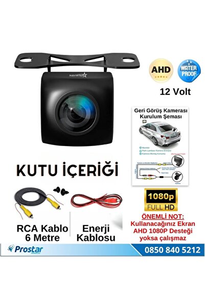 Navistar Ahd 1080p Balıkgözü 170 Derece Geniş Açılı Araç Geri Görüş Kamerası