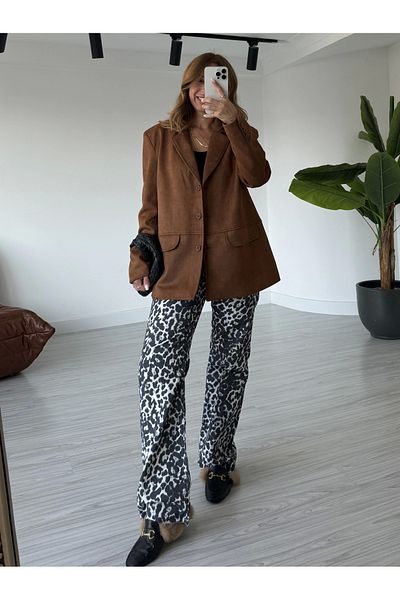 KÜBRA SÖYLEMEZ BOUTİQUE Tan Suede Padded Jacket