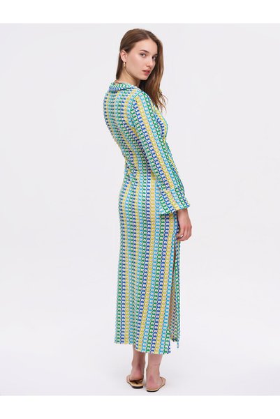 LA GARİTA Melina Turquoise Color Beach Dress