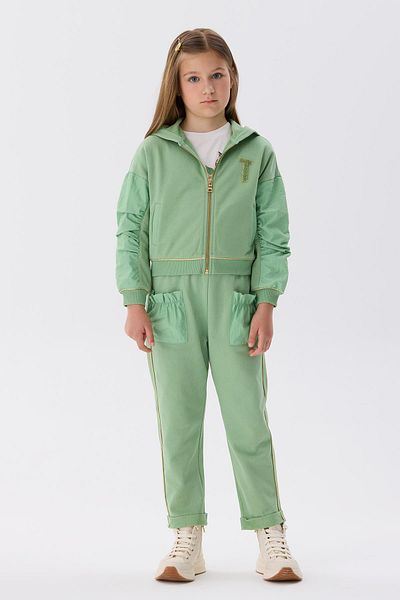 Tyess BG Store Topuri de trening verde pentru fete