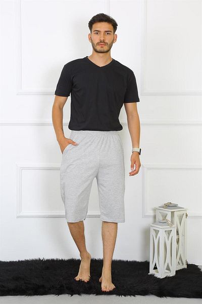Akbeniz Gray Men's Capri - Cotton, Model 27480