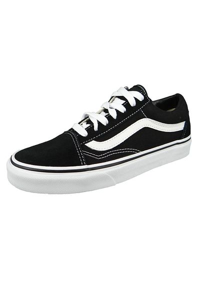 Vans Damen Low Sneaker Old Skool D3HY28 Schwarz Black-White Textil