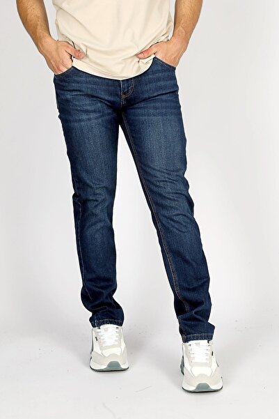 Lee Cooper Ανδρικό τζιν παντελόνι Rico με ψηλή μέση και κανονική εφαρμογή, ίσιο πόδι, μπλε