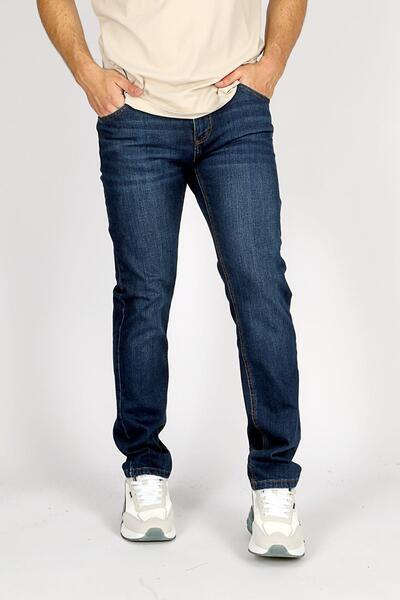 Lee Cooper Ανδρικό τζιν παντελόνι Rico με ψηλή μέση και κανονική εφαρμογή, ίσιο πόδι, μπλε