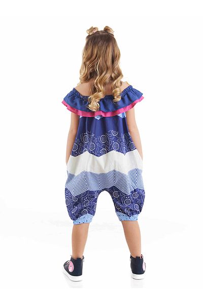 Denokids Flamenco-Jumpsuit aus Popeline für Mädchen
