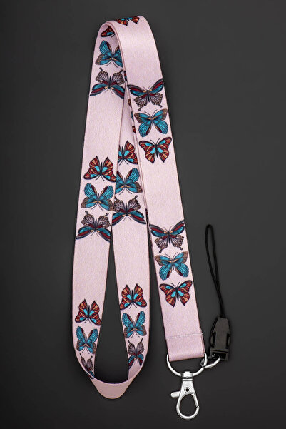 Apptakı Kelebekler Yaka Kartı Aksesuar Boyun İpi Boyun Aski İpi Telefon Askıs...