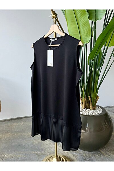 Mervellion Altı Piliseli İçlik SİYAH