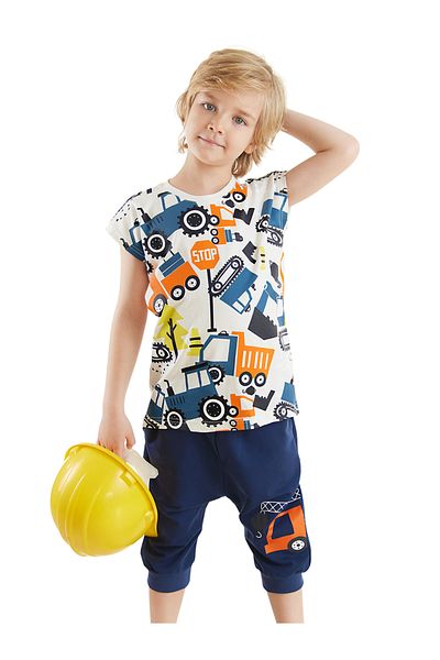 Denokids Chlapecký letní set - tričko Cars a kraťasy Capri