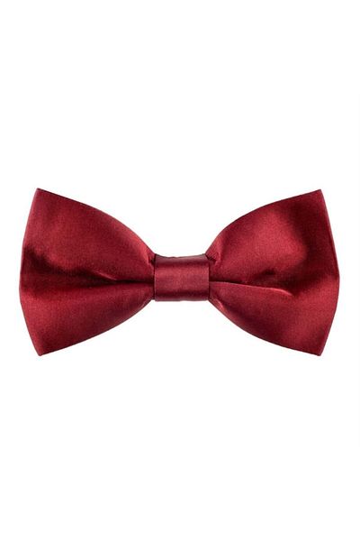 Mnk Papion Băiat Satin Roșu Claret