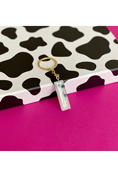 Gift Moda Προσαρμοσμένο Μπρελόκ με Λευκό Εποξειδικό Υλικό και Πραγματικά Αποξ...