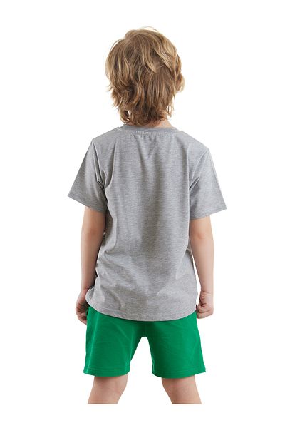 Denokids Sommer-Set aus T-Shirt und Shorts in Kroko-Optik für Jungen