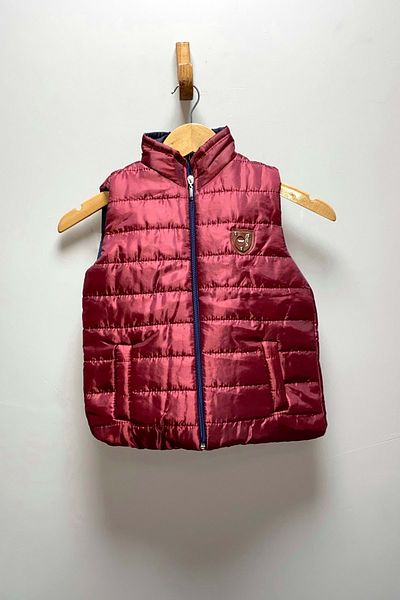 Mnk Baby&Kids Boy's Flato Pocket Fiber Inflatable Vest Mnk0409 Claret Red