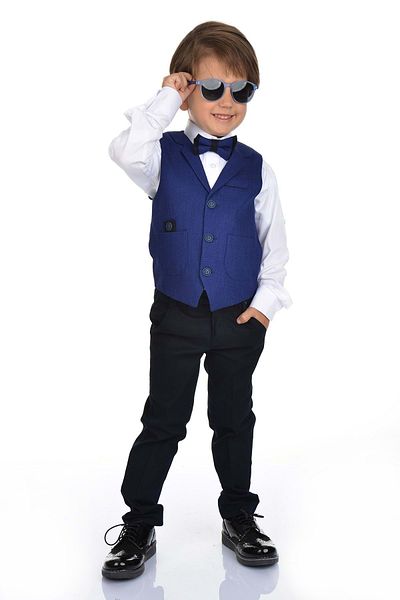 Mnk Sports Vest Boy's Suit Navy Blue